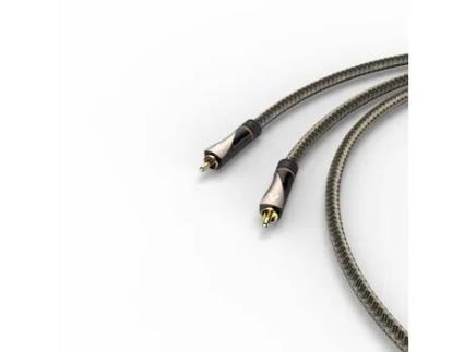 Cabo RCA Digital, 1 Conector Macho - 1 Conector Macho, Têxtil, Dourado, 1m