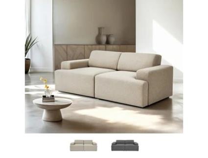 Sofá 2 Lugares em Tecido Design Moderno 202x100x76cm Acamar Modus Sofá