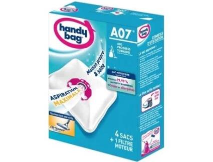 Conjunto De 4 Sacos De Aspirador Não Tecido A07 Para Aeg Handy Bag