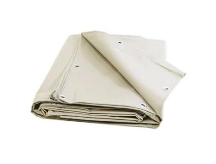 Lona para garagem Marfim efeito resistente ao calor 4x6 m TECPLAST 680CP2 - Impermeável