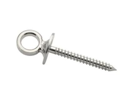 Olhal Parafuso Para Madeira Em Aço Inox. Øfio 8mm Comprimento 80mm Uc2 Chapuis