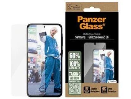 Película de Ecrã PANZERGLASS Screen Protector Samsung Galaxy A55 (5G - Ultra-Wide Fit)