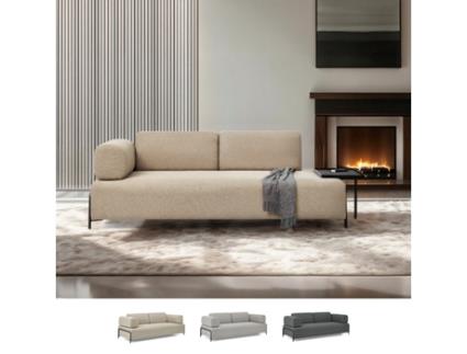 Sofá modular de 3 lugares com design moderno e mesas de centro diadema Modus Sofá