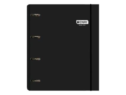 Livro Carpebloc A4 4 Anillas 35mm Con Recambio 100 Hojas 80 G. 5 Colores De Banda Color Negro De Desconocido (espanhol)
