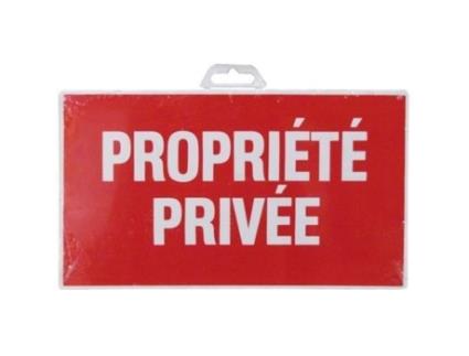 Placa De Propriedade Privada 330x200 Mm Novap