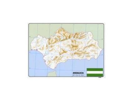 Livro Paq/50 Mapas Andalucia Fisico Mudos De Desconocido (espanhol)