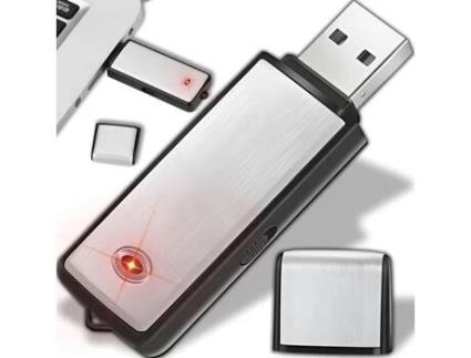 Gravador Digital Profissional 8GB Gravação Ativada Por Indicação LED Som Hollywood Colecionáveis