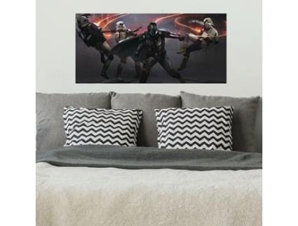 Colegas de quarto Rmk4767gm Mandalorian Gigante Gráfico e Adesivo Reposicionável, Vinil, 92,71 Cm X 43,82 Cm Colegas de quarto