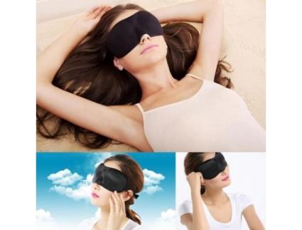 Máscara Noturna Eozy 3d Preto Poliéster Esponja