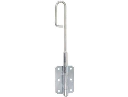 Fechadura Baioneta Afbat 14 L400mm Zincado Branco Polido Montagem Saliente Zinco 5 Pinos