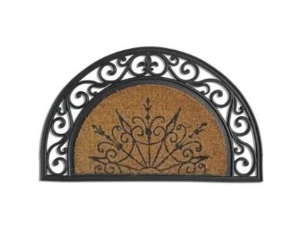 Tapete De Coco Coral Meia Lua 45x75 Cm Idmat