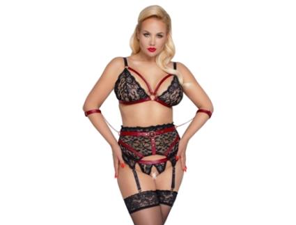 Soutien COTTELLI BONDAGE Liguero Bondage Vermelho (XL)