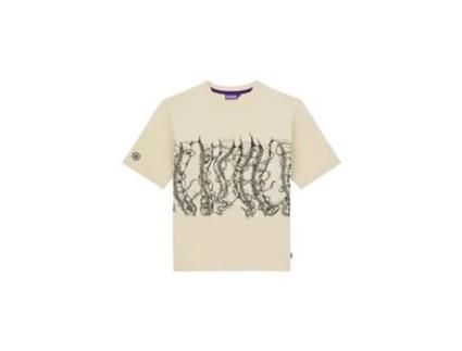T-shirt De Homem Octopus By Giorgio Di Algodão Bege (l)