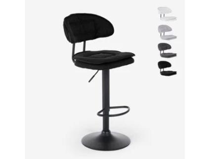 Moderno ajustável cozinha bar banco acolchoado tecido Nashville Superstool