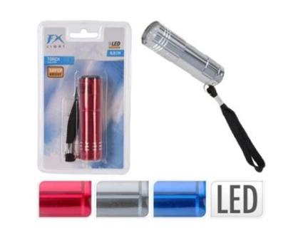 Linterna bolsillo 8,5cm 9 led surtida blister