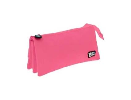 Bolsa tripla plana Bits Amp-bobs rosa 24,5x12x14 cm
