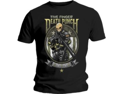 T-shirt FIVE FINGER DEATH PUNCH (M - Preto)
