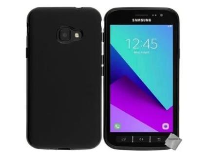 Capa Fina Gel Xcover Para Samsung Htdmobiles Preto