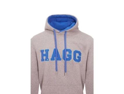 Hoodie de Homem HAGG Cinzento (XL)