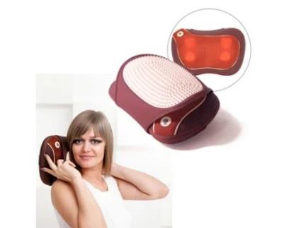 GESS Almofada de massagem com almofada de acupuntura, com aquecimento, cabo de carro
