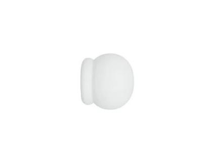 Embutido Em Madeira Mobois Ø28mm Laqueado Branco Pacote De 2 Para Aparafusar