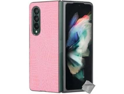 Capa Dura Crocodilo Fold Para Samsung Htdmobiles Rosa