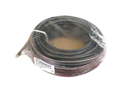 Cabo Rígido U1000 R2v Electraline 3x1,5 Mm² Preto 50 M