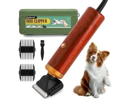 Cgoldenwall Tosquiadeira Elétrica Profissional 55 W para Animais Peludos Cachorro Samo Tedi Coelho Gato Ovelha e Outros Animais com 66 SSS