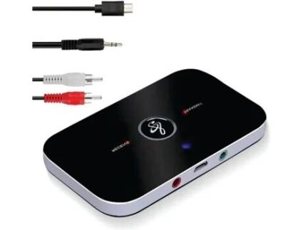 Adaptador Bluetooth Áudio Ozvavzk 5.0 Transmissor/recetor 2 Em 1 Cabo Rca 3,5mm 10 Horas De Autonomia