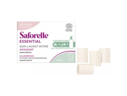 SAFORELLE Kit de Limpeza Íntima Calmante Recarga 4 Sticks