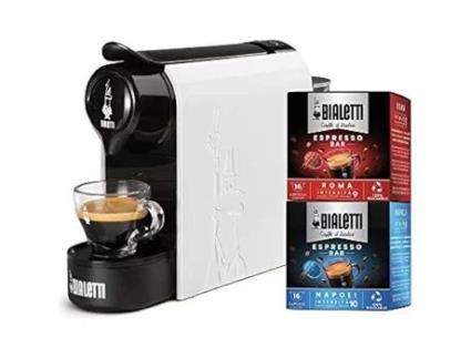 Máquina De Café Expresso Bialetti Gioia Branca 20 Bar 0,5 Litro Cápsulas De Alumínio