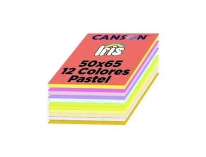 Livro Paq/120 Cartulinas Iris 50x65 185g. Surtido 12 Colores Vivos De Desconocido (espanhol)
