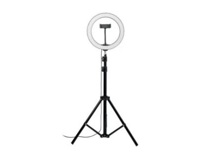 Ring Light 26cm Led Adaptador Telemóvel E Tripé Extensível Onlike 10