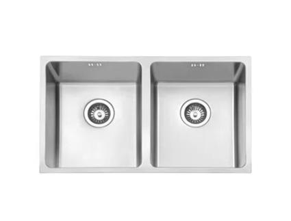 Lava Loiça Jassferry 2 Cubas, Aço Inoxidável Com Lavatório De Encastrar 750 X 440 Mm