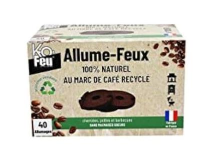 Acendedores Ko Fogo Natural Vegetal 40 Acendimentos Para Lareiras, Fogões E Churrasqueiras Ko Feu