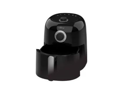 Fritadeira De Ar Sabiri Fácil De Usar Com Alça E Pernas Antiderrapantes Ip20 273x304x210mm Cor Preta E Prata Väline (1450w 230v)