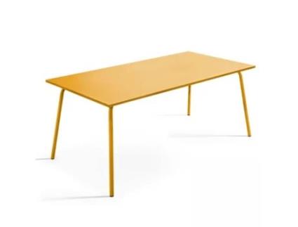 Mesa de Jardim (180 x 90 x 72 cm) em Metal Design