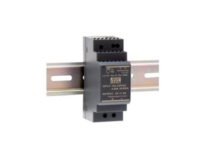 Fonte de alimentação Mean Well 1 saída 30W 12V 2A Montagem em trilho DIN para uso industrial Meanwell