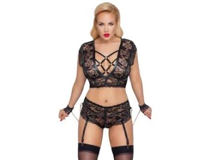 Soutien COTTELLI BONDAGE Bondage Preto (4XL)