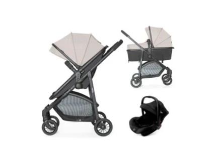 Carrinho De Bebé 3 Em 1 Asalvo Biarritz Stone