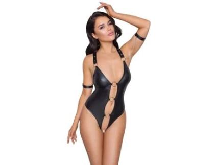 Body COTTELLI BONDAGE Efecto Mojado Preto (XL)
