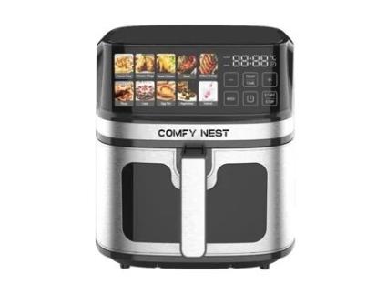 Fritadeira de Ar Quente com Tela Digital 8L 1700W Comfy Nest Cn06160 Royalty Line