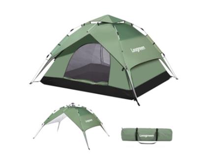 Leogreen Tenda De Acampamento Para 3-4 Pessoas Tenda Ultraleve Automática, Barraca Impermeável De Camada Dupla 2 Em 1, Barracas