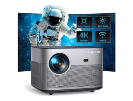 Projetor nativo Wimius P64, Full HD 1080p, 500 Ansi 15000l, suporte 4k, Wi-Fi. Bazarlândia30