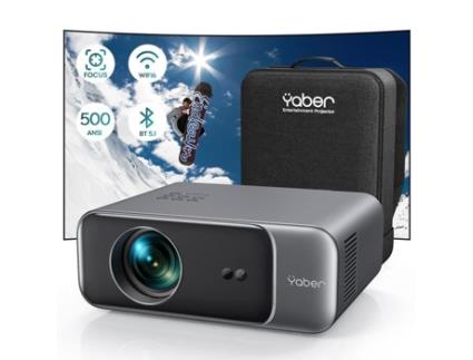 Projetor Yaber Pro V9 500 Ansi Lumens Full HD 1080p 4k Wifi Bluetooth. Bazarlândia30