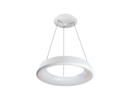 Luminária Pendente Lizer Led 21w Branca Cristalrecord