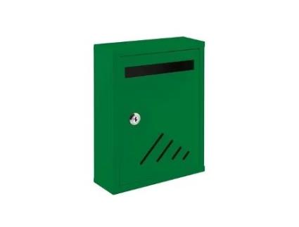Caixa De Correio Interior De Metal Com Alça Verde Handlock