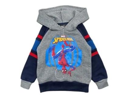 Sweatshirt de Criança HOMEM-ARANHA Poliéster Cinzento (XS)