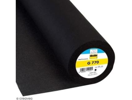 Entoilage Vlieseline G770 Preto Ao Metro (sob Medida)