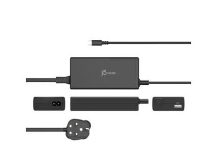 J5create Jup2290c Fn 100w Pd Usb C® Super Charger Uk, Black, Includes 1.2 M Cable J5 Create